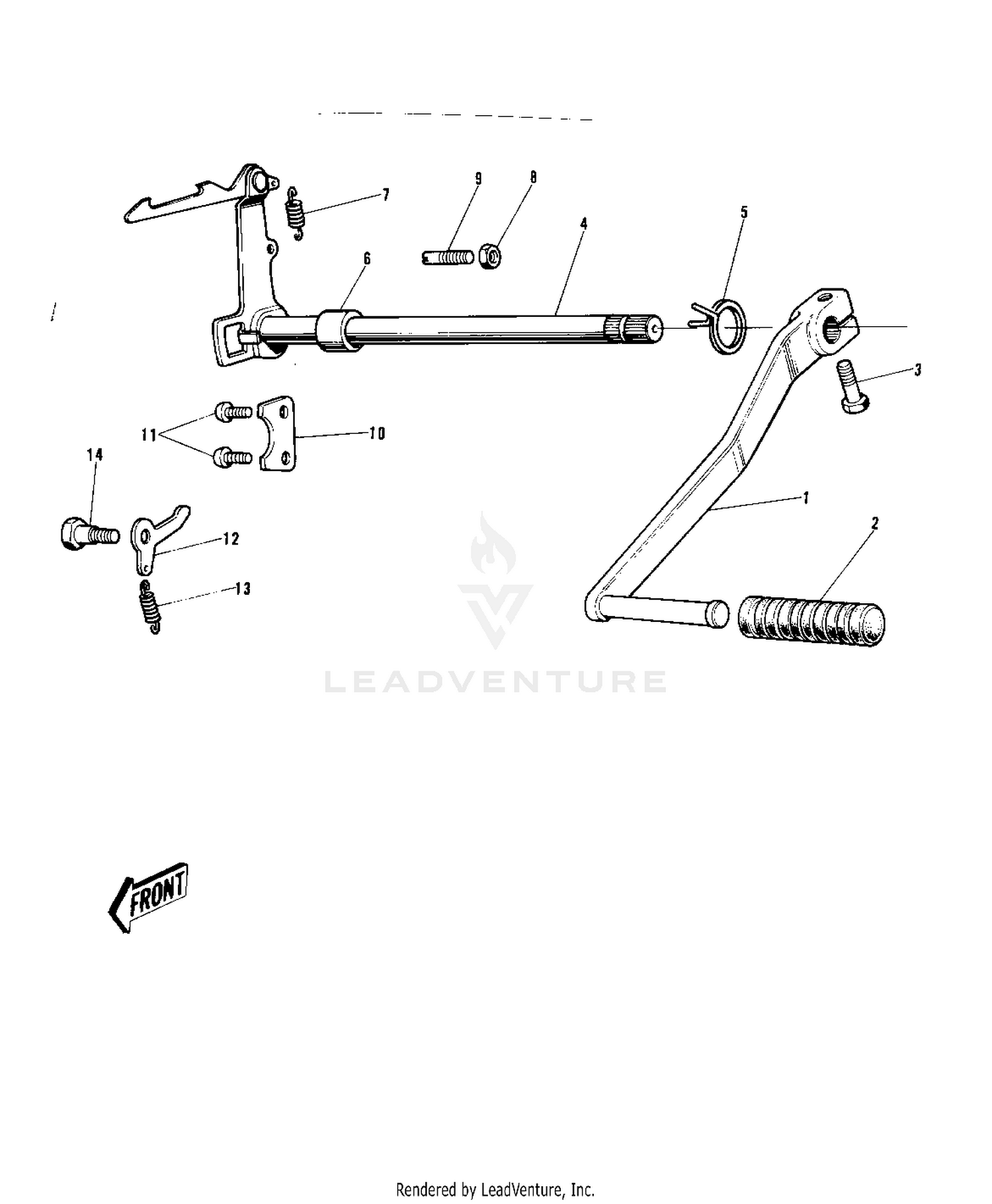 GEAR CHANGE MECHANISM ('72-'73 G5-A)