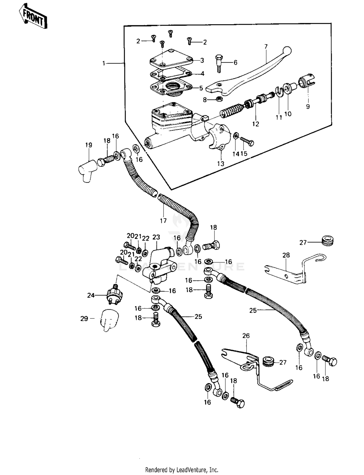 FRONT MASTER CYLINDER (KZ1000-B2)