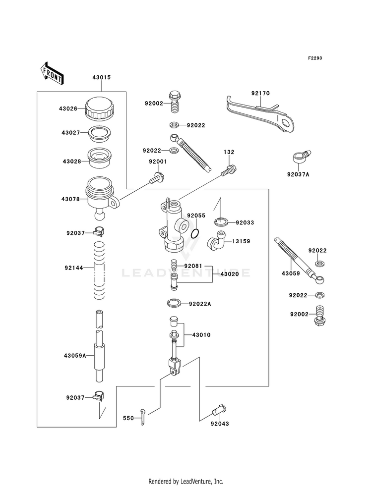 Rear Master Cylinder Schematic