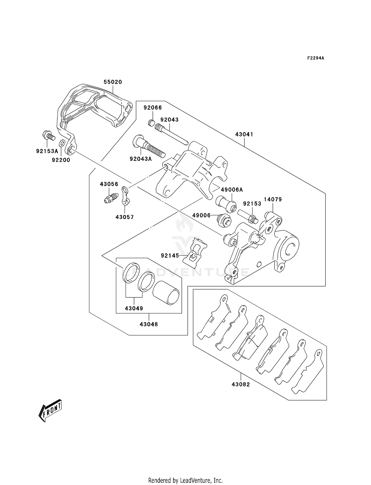 REAR BRAKE (KLX400-B2)
