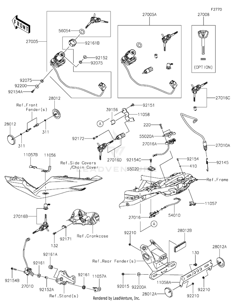 Ignition Switch/Locks/Reflectors Schematic