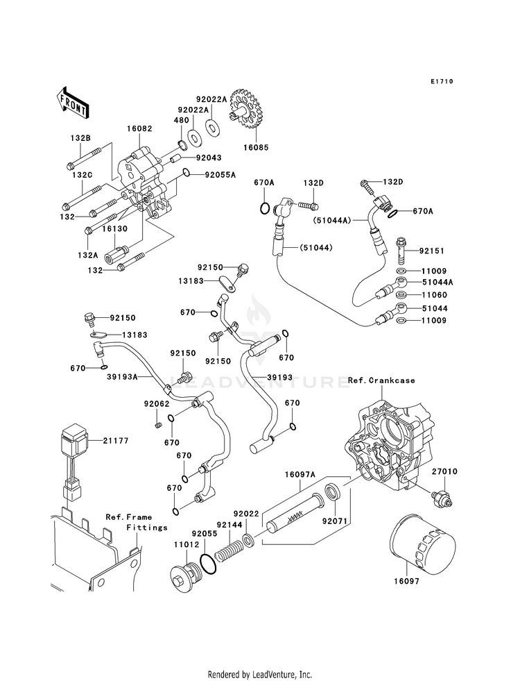 Oil Pump/Oil Filter Schematic