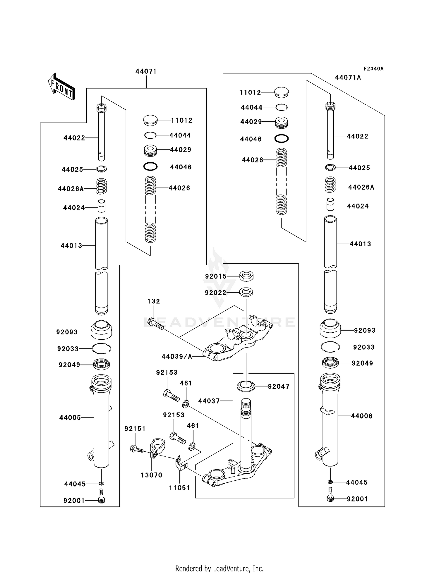 FRONT FORK (A7F-A9FA)