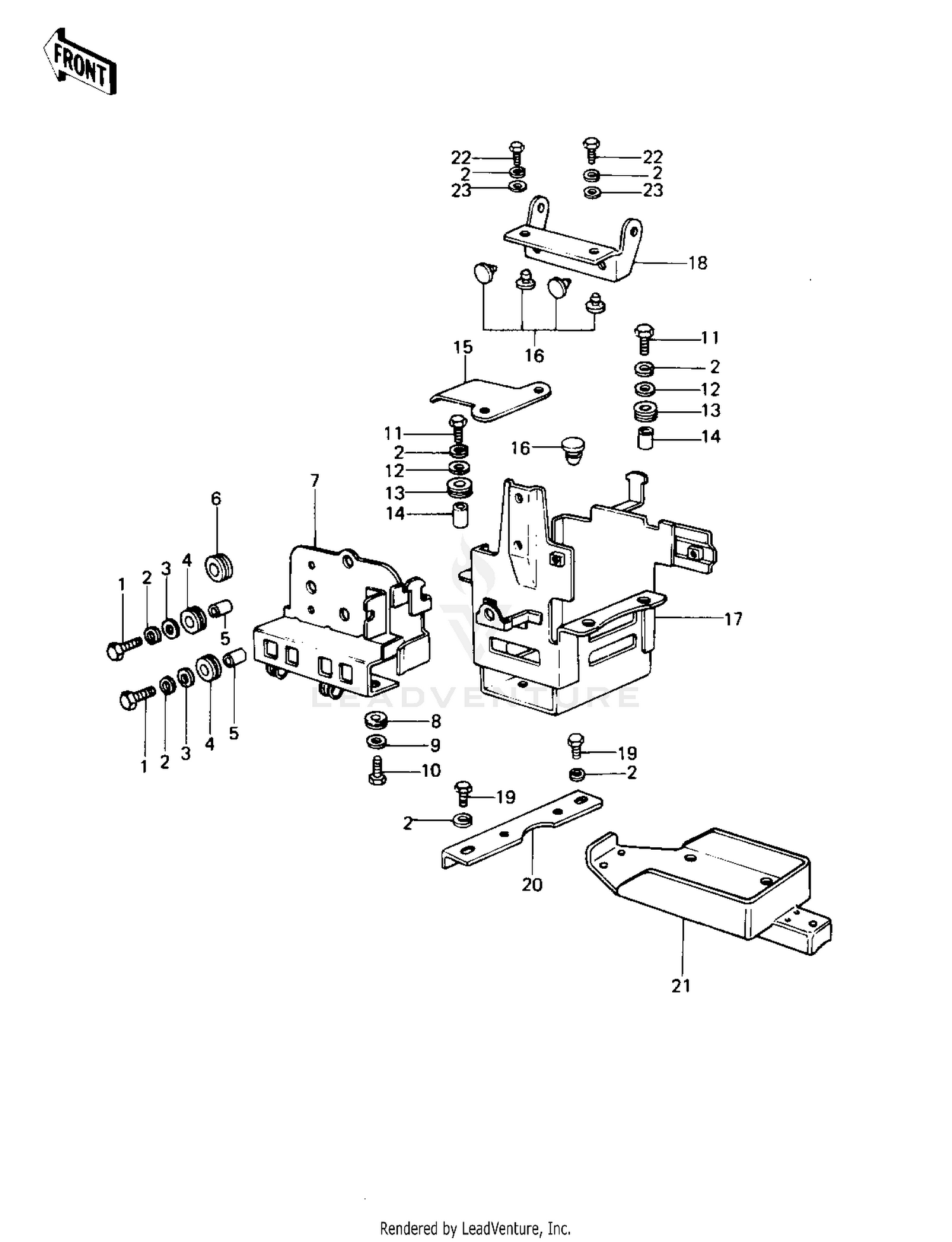 BATTERY CASE/TOOL CASE ('77-'78 B1/B2)