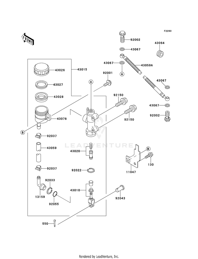 Rear Master Cylinder Schematic
