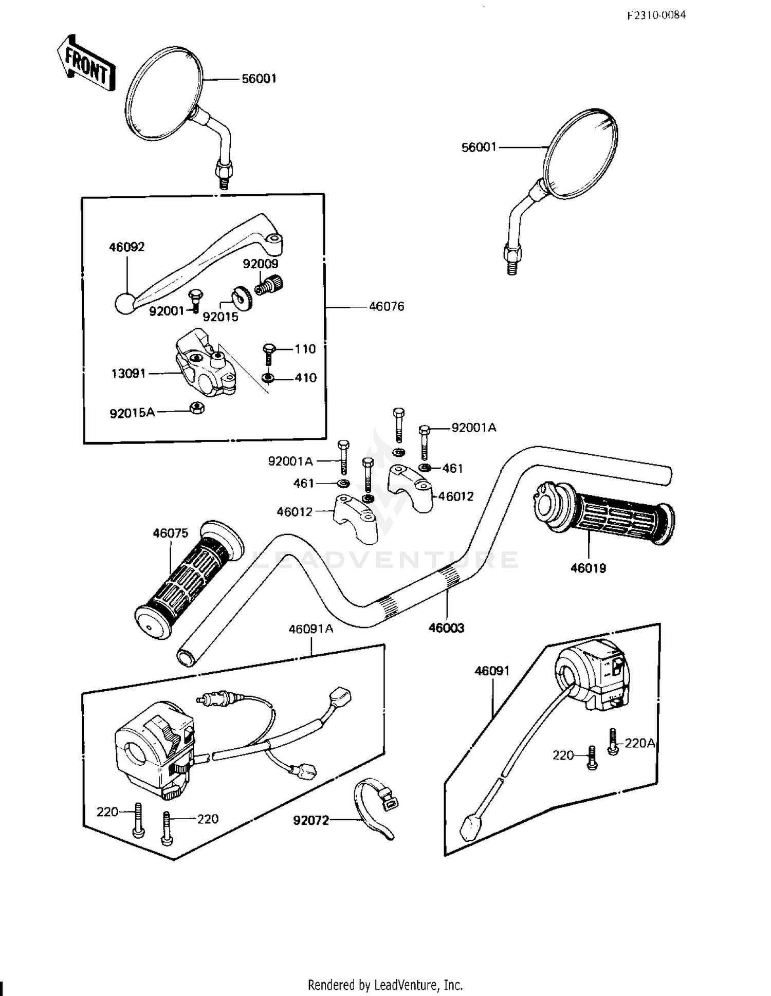 HANDLEBAR ('83 H3)
