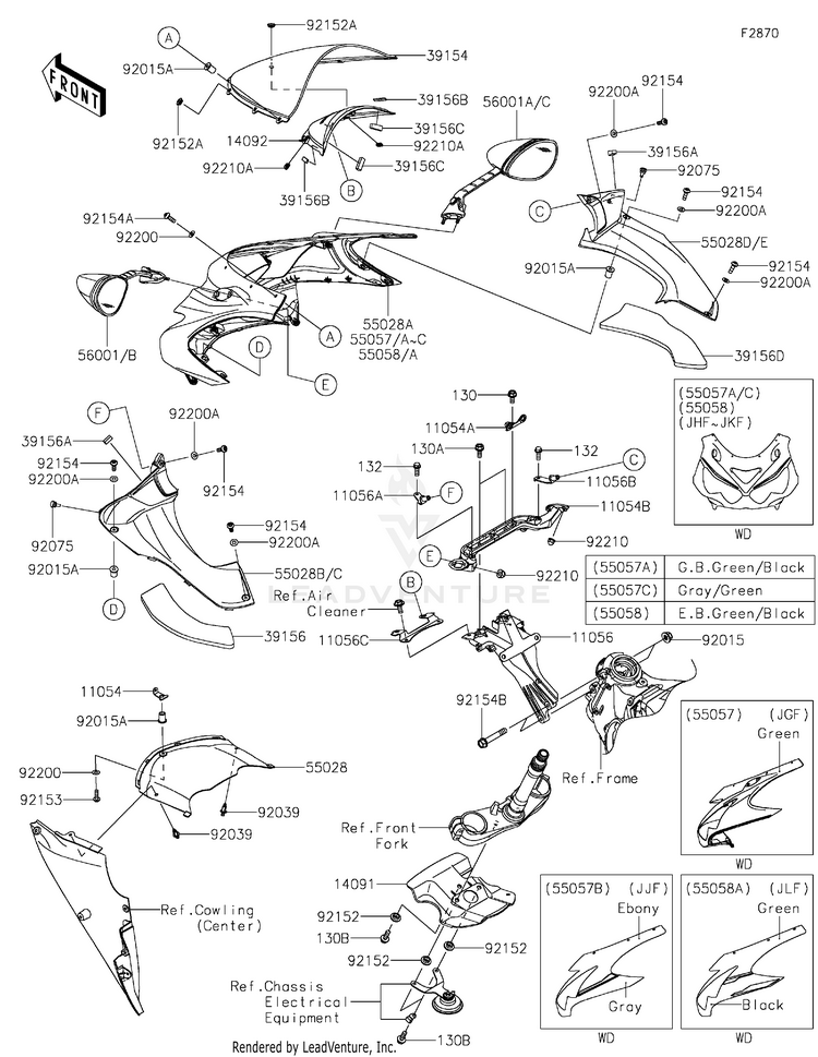 Cowling(Upper) Schematic