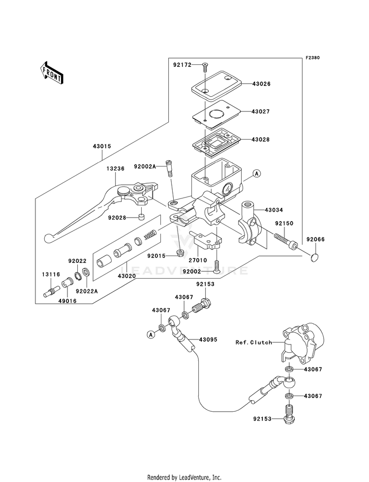 Clutch Master Cylinder Schematic