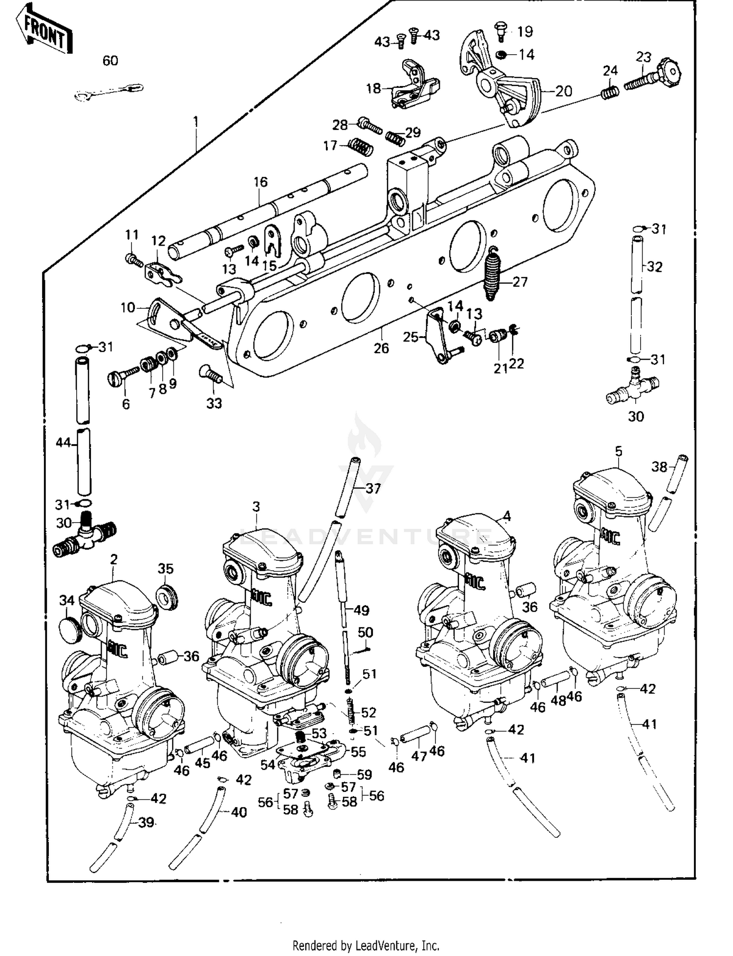 CARBURETOR ASSY (KZ1000-B4)