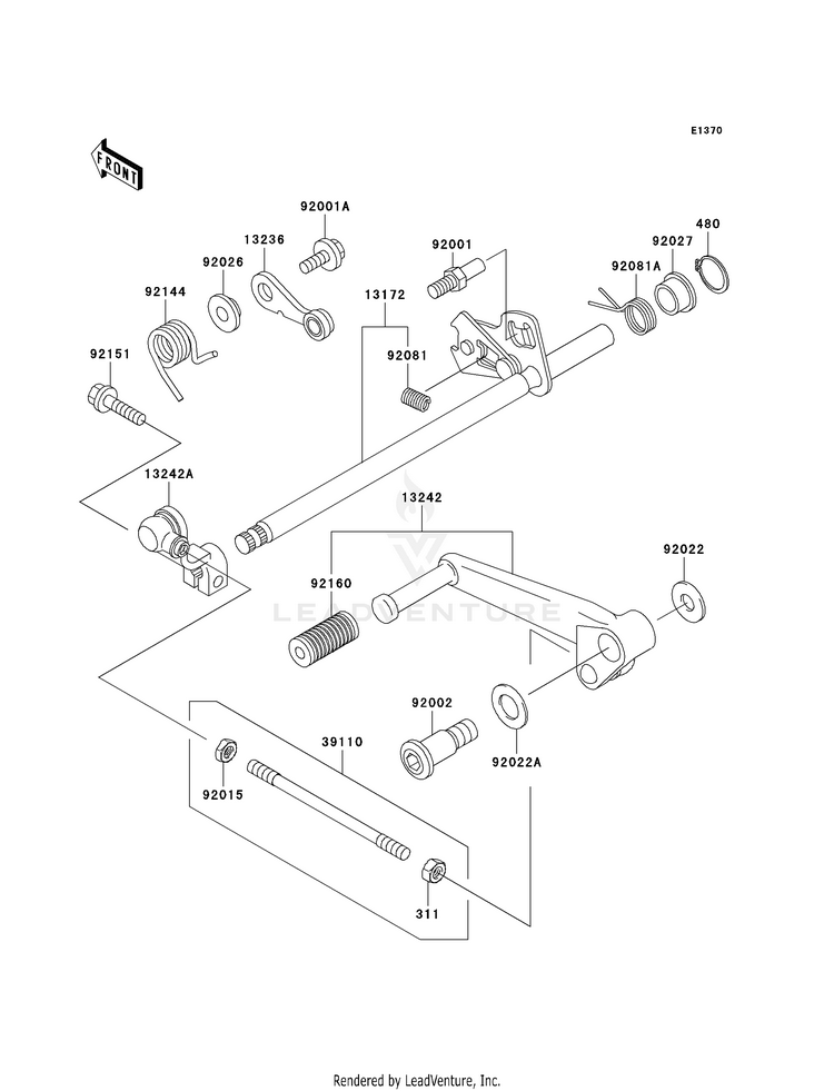 Gear Change Mechanism Schematic