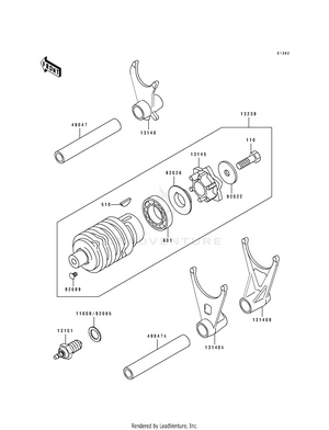 Change Drum/shift Fork Schematic