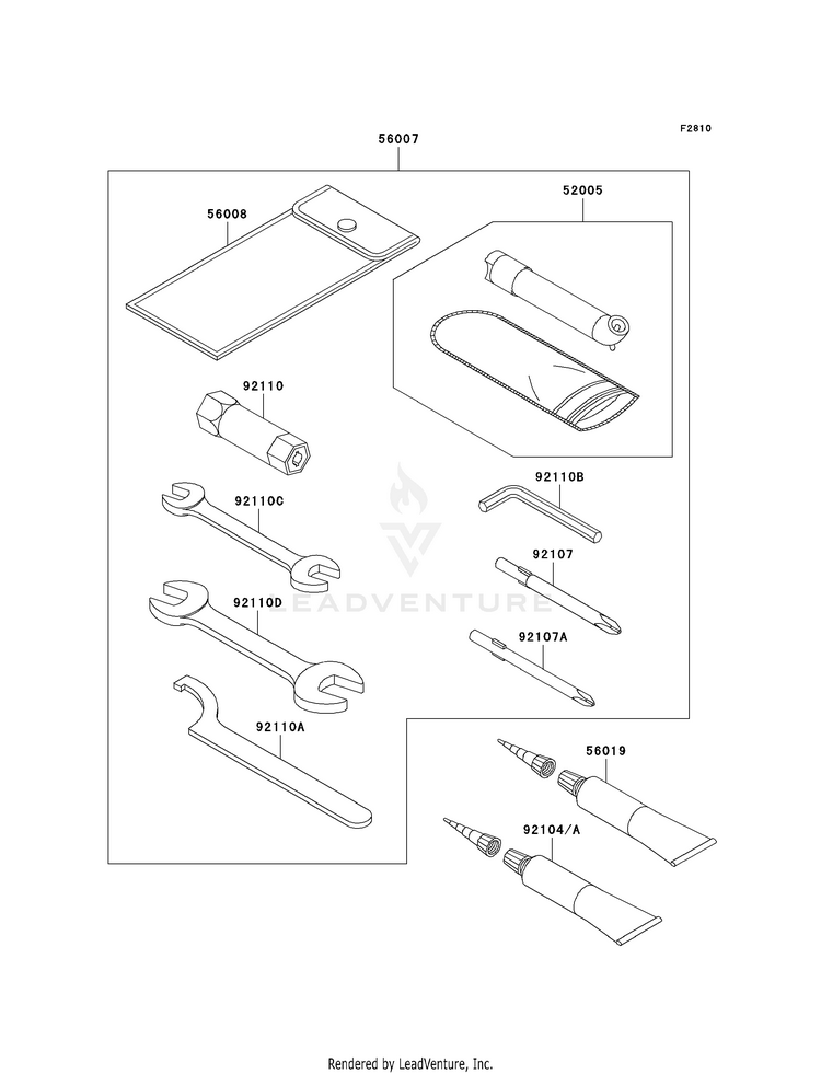 Owner's Tools KVF650F8F Brute Force 650 4x4i (2008) Schematic