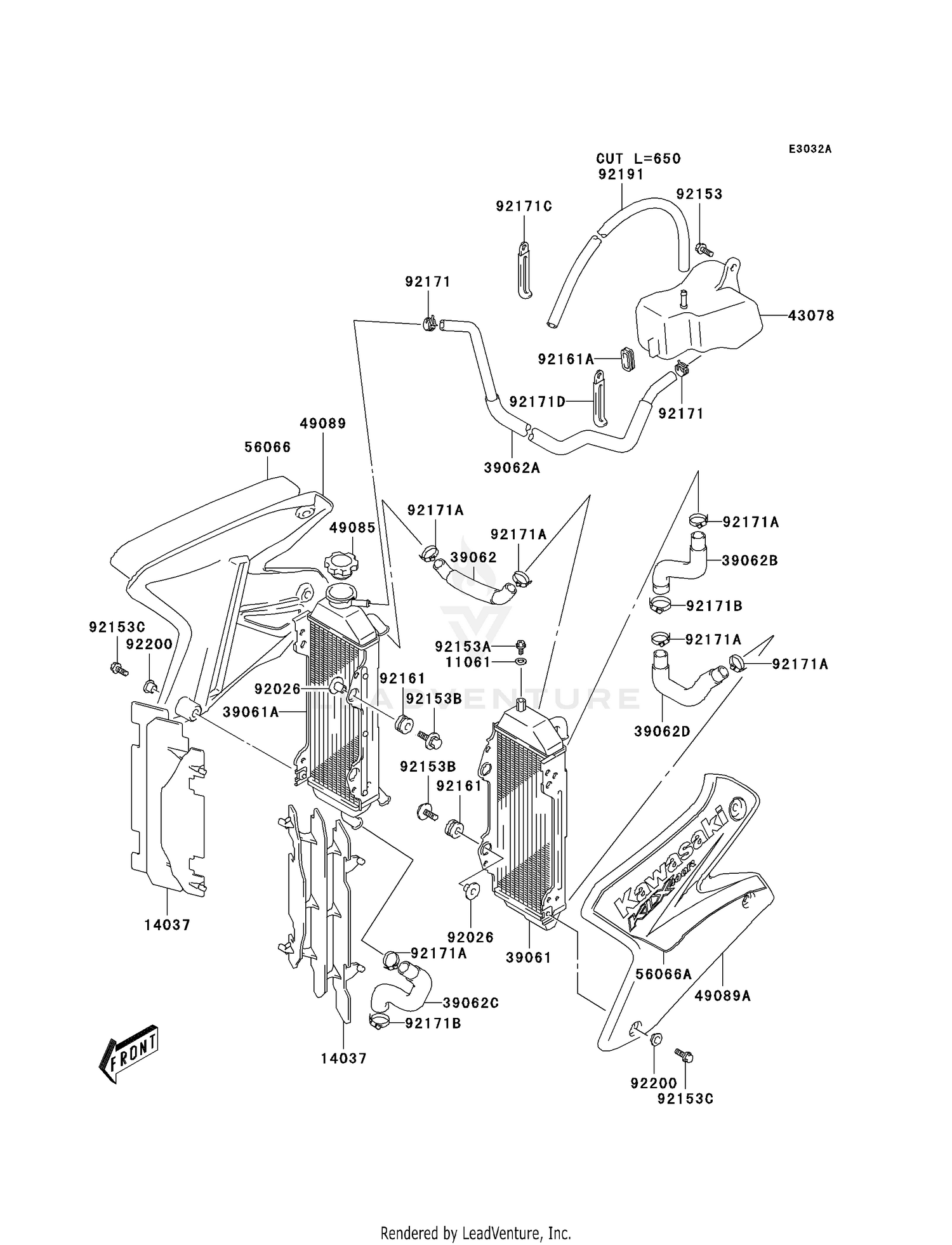 RADIATOR (KLX400-B2)