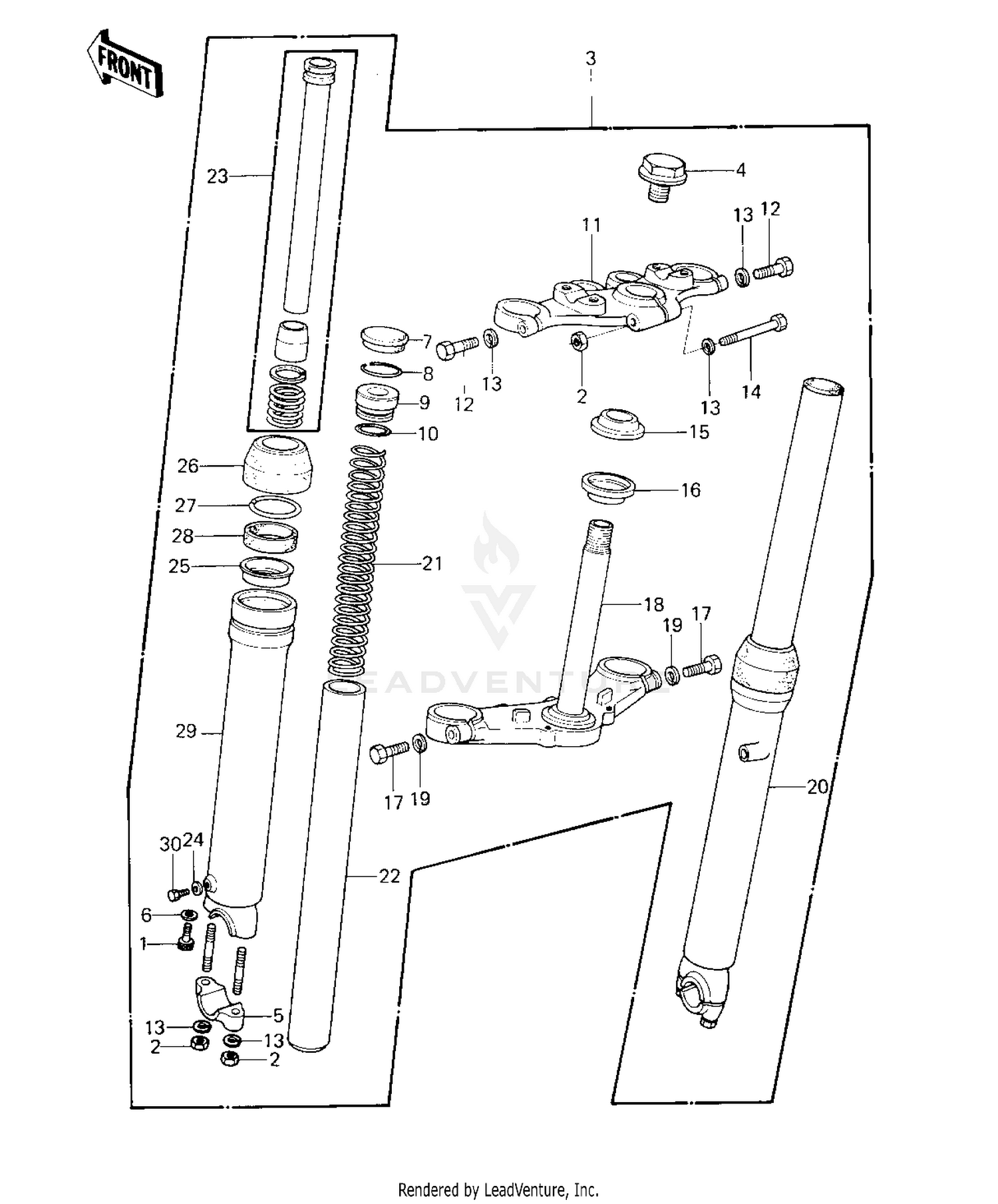 FRONT FORK ('80-'81 A7/A8)