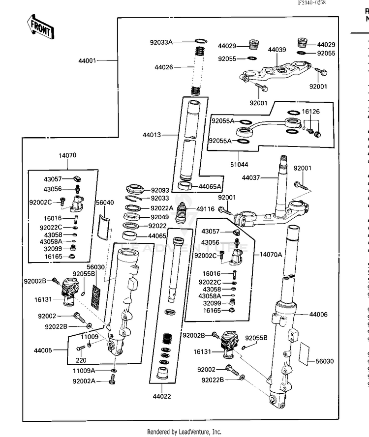 Front Fork Schematic