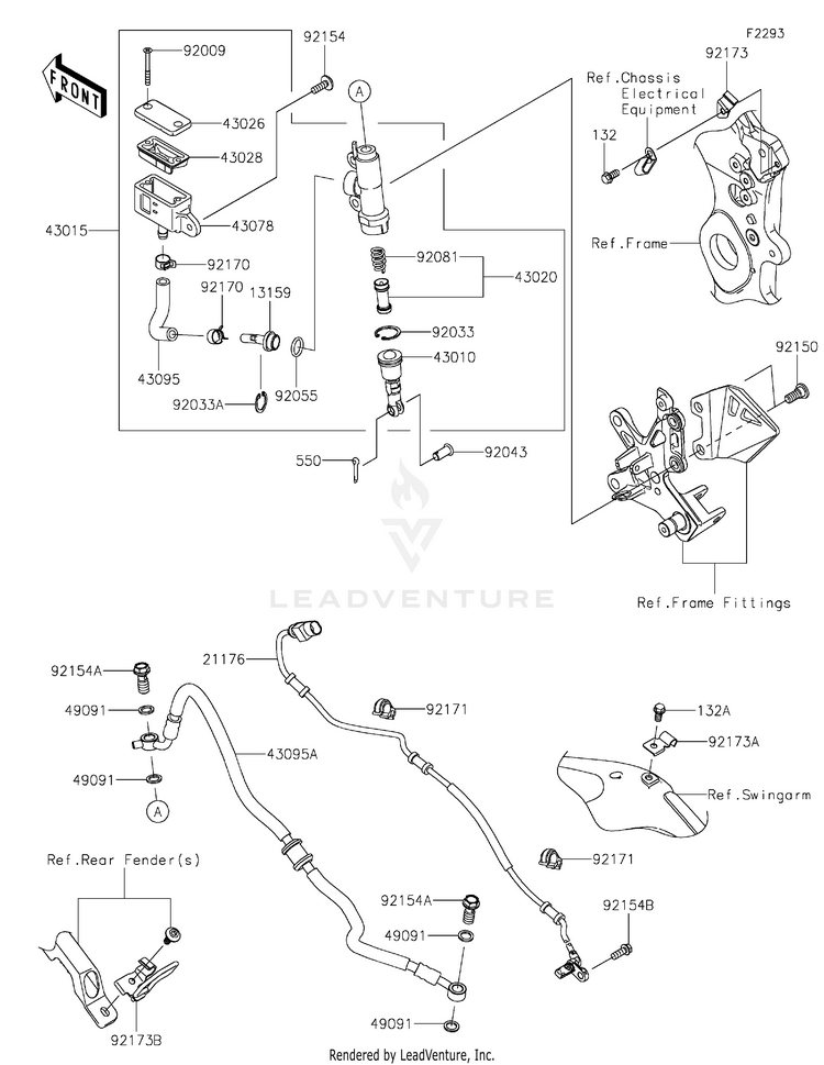 Rear Master Cylinder Schematic