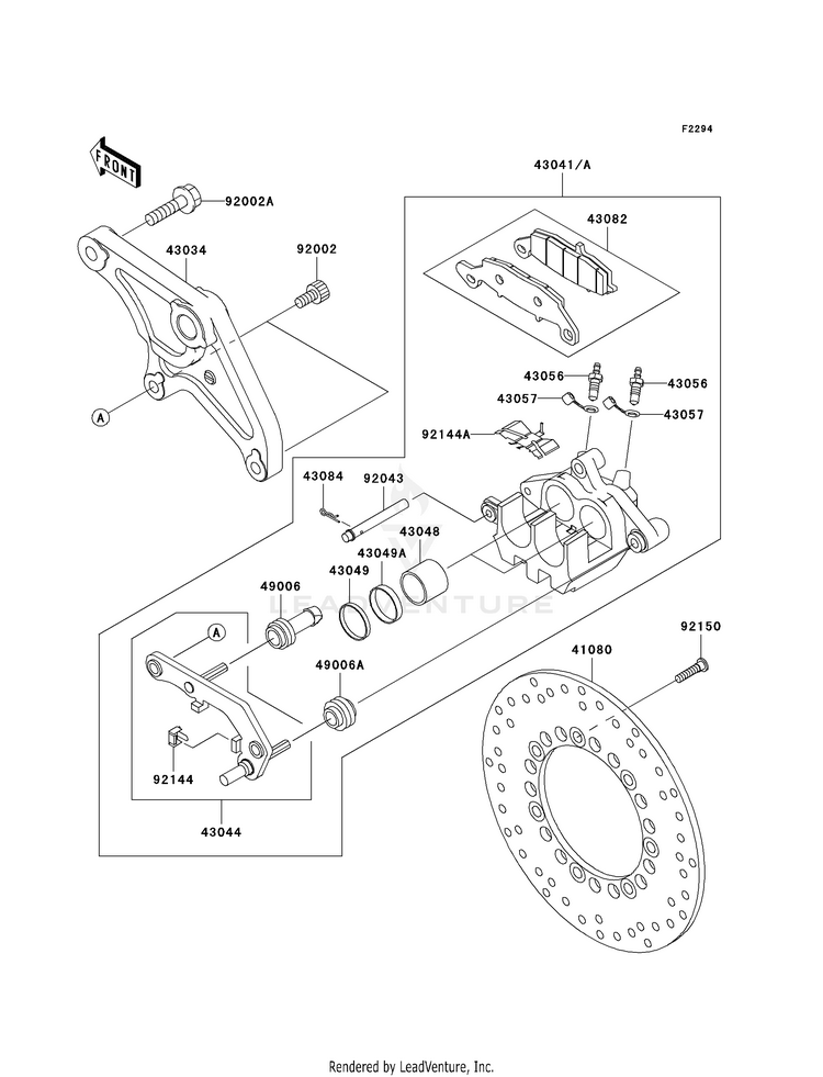 Rear Brake (R1-R3) Schematic