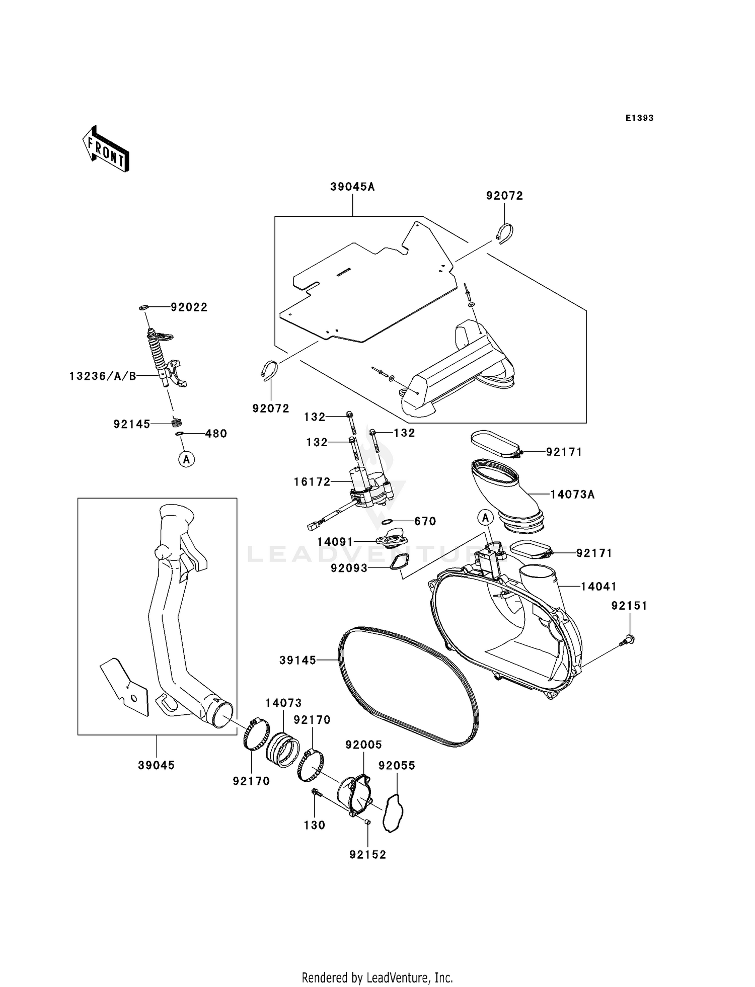 CONVERTER COVER/DRIVE BELT