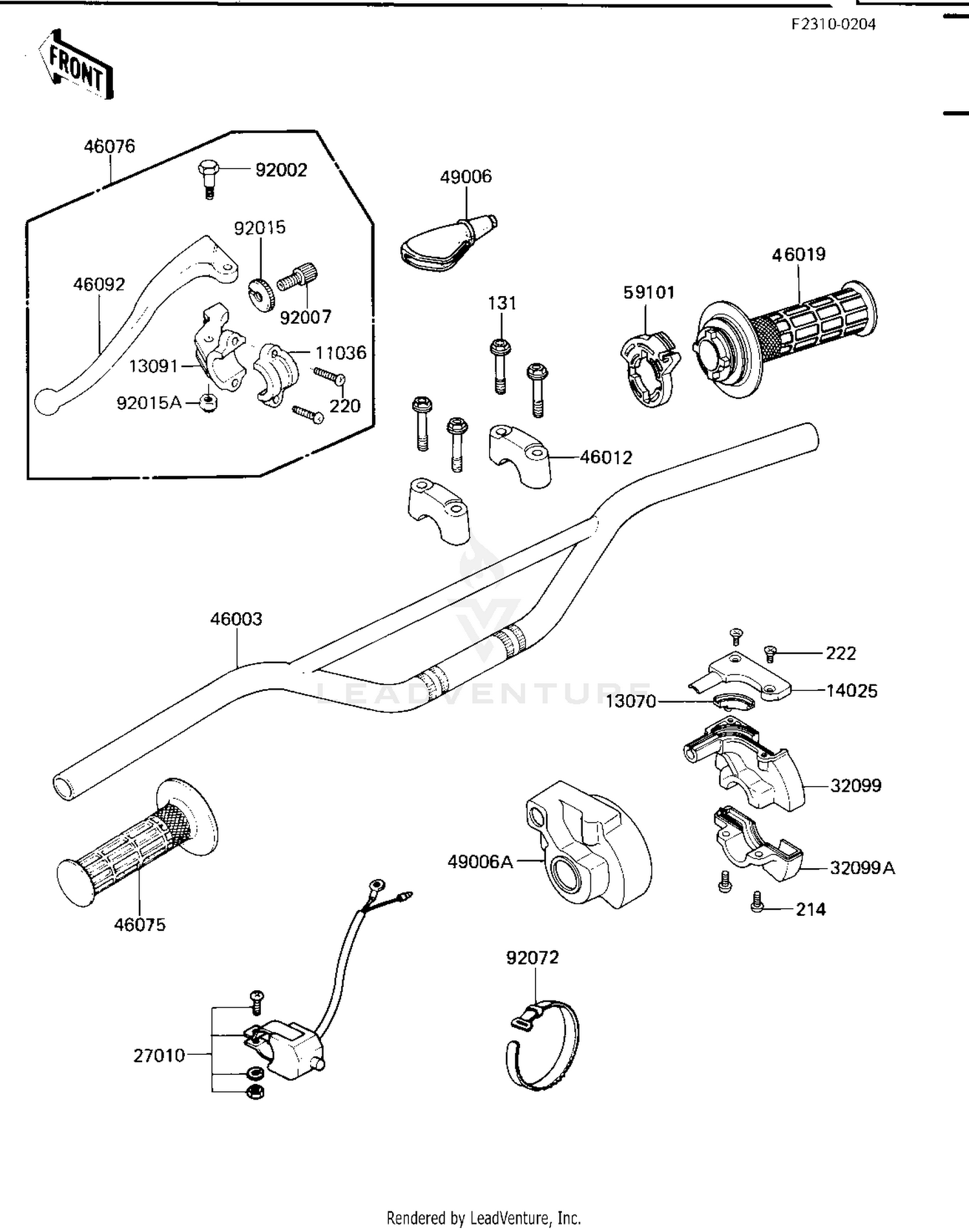 HANDLEBAR ('84 KX250-C2)