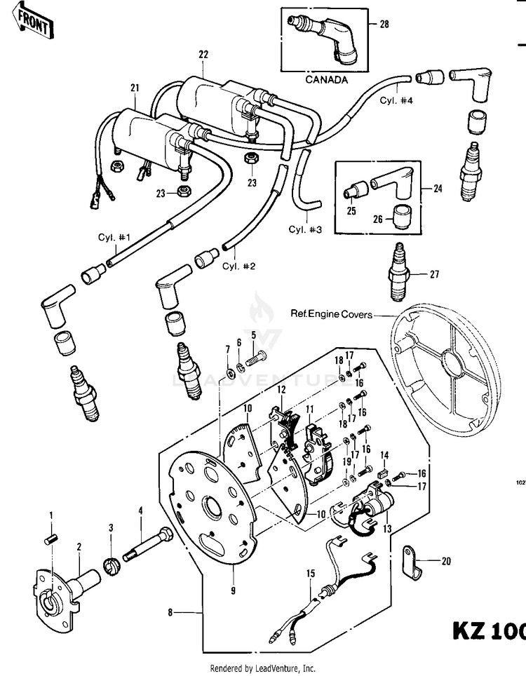 Ignition (Kz1000-C2) Schematic
