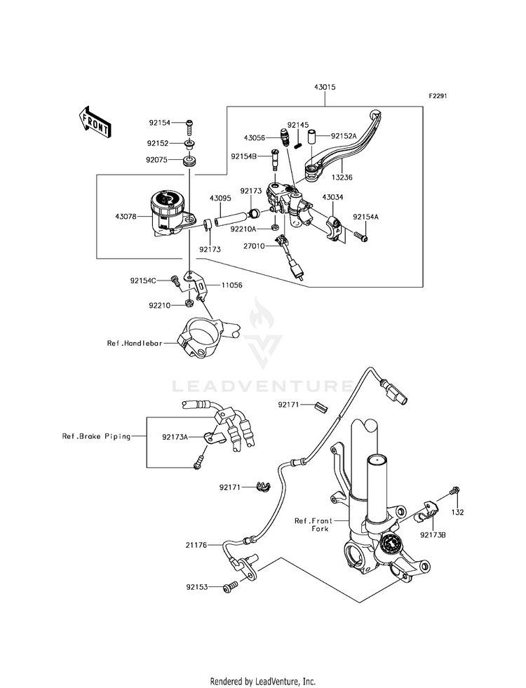Front Master Cylinder Schematic