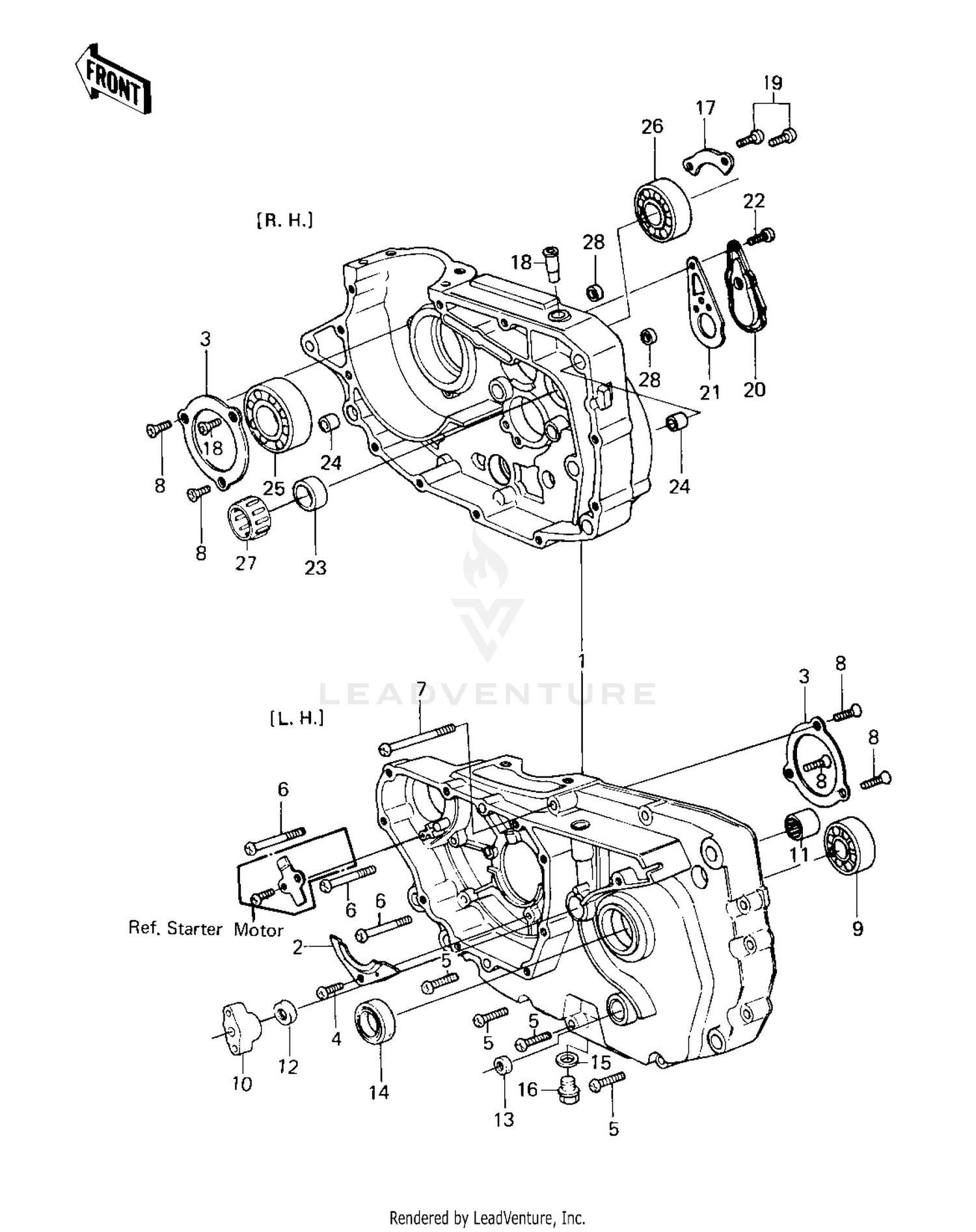 CRANKCASE ('80 D1)