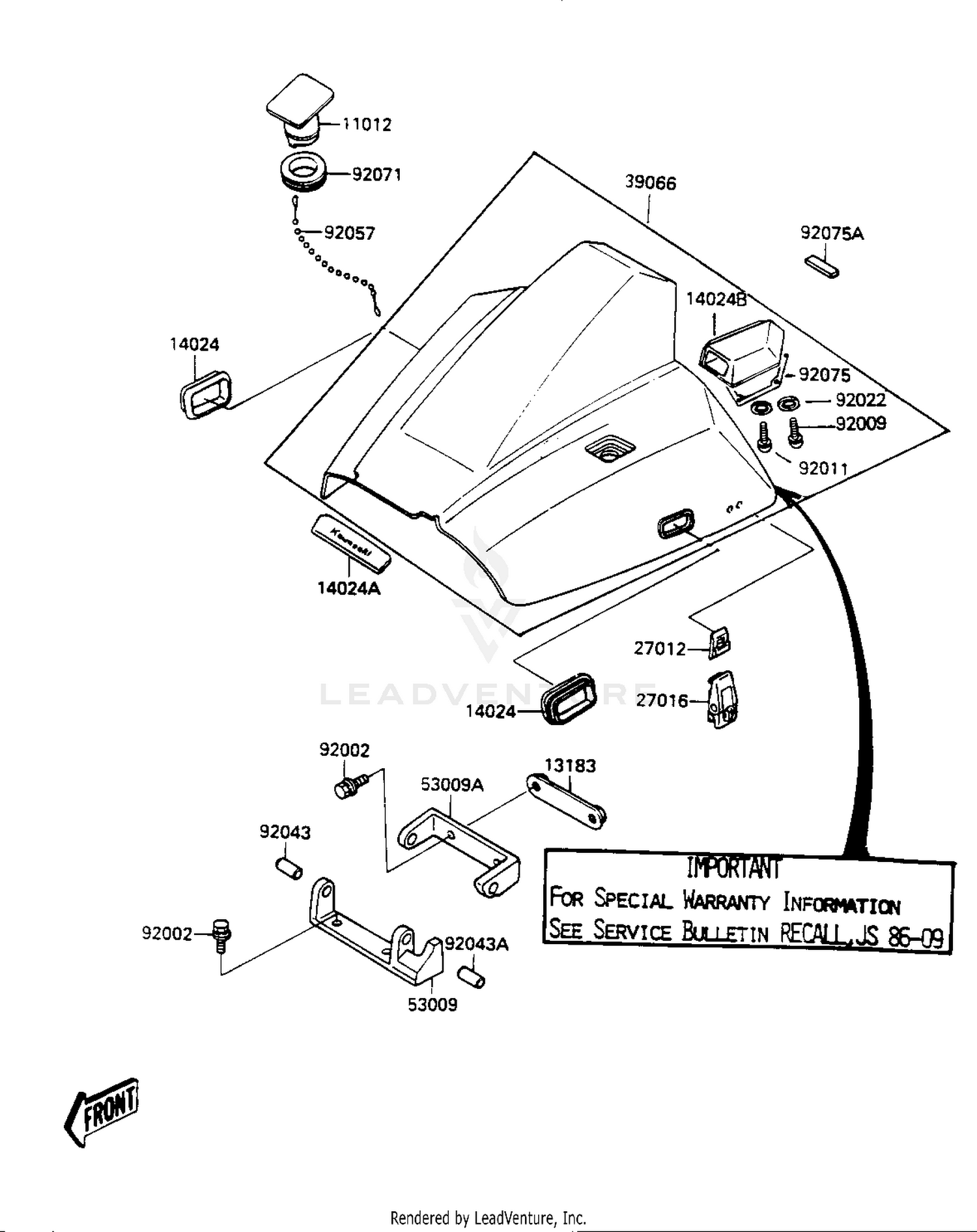 ENGINE HOOD (JF650-A2)