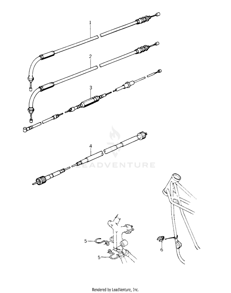 Cables ('78 C1/C1a) Schematic