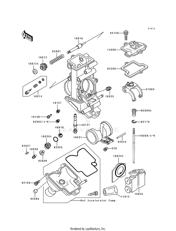Carburetor Parts Schematic