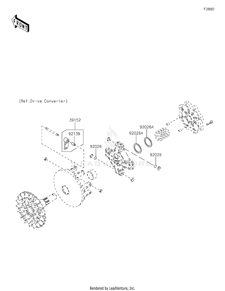 Optional Parts KVF750GLF Brute Force 750 4x4i EPS (2020) Schematic