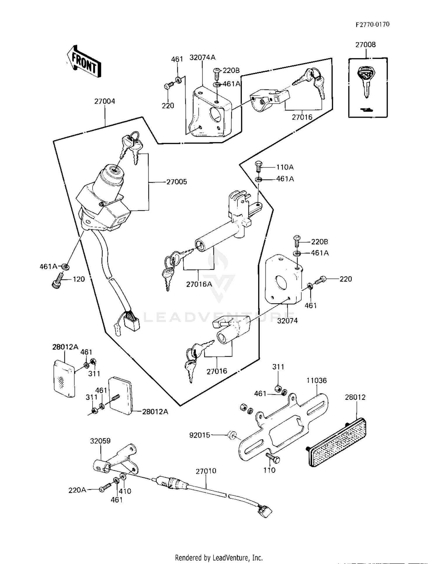 IGNITION SWITCH/LOCKS/REFLECTORS