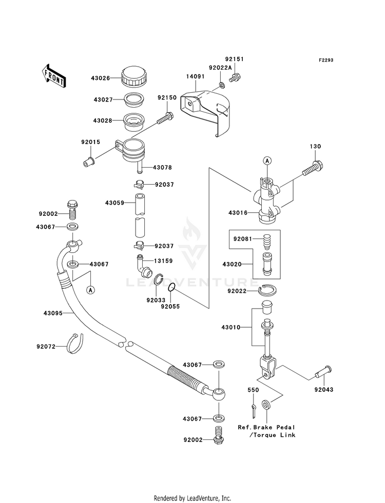 Rear Master Cylinder Schematic
