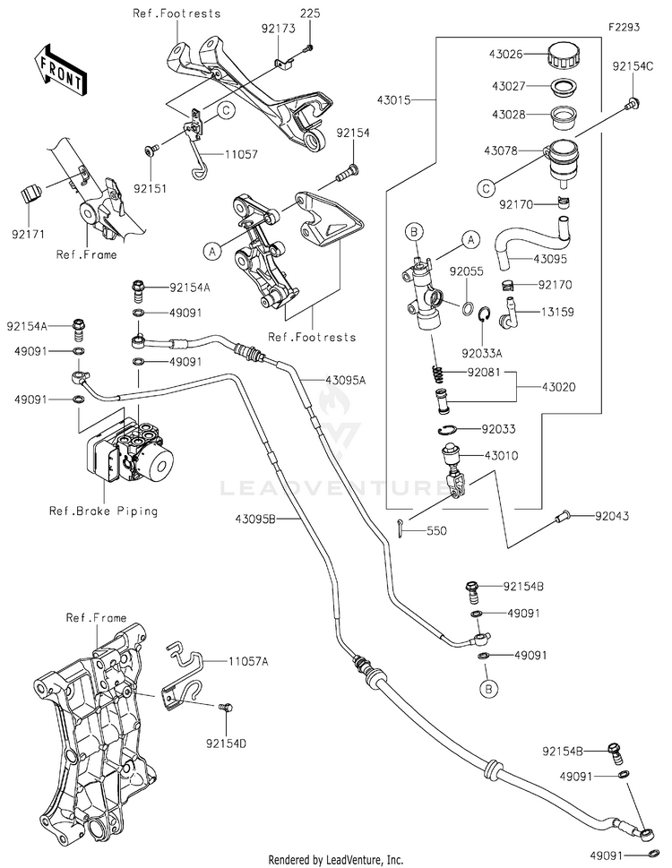 Rear Master Cylinder Schematic