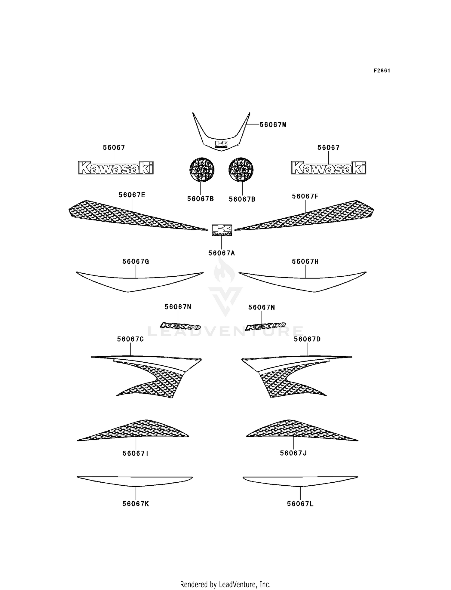 DECALS (GREEN)(A7F)