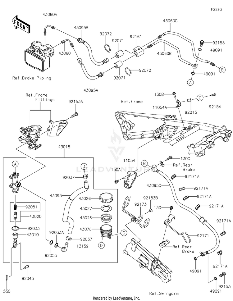 Rear Master Cylinder Schematic
