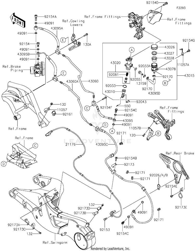 Rear Master Cylinder Schematic