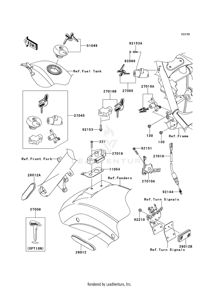 Ignition Switch/Locks/Reflectors Schematic