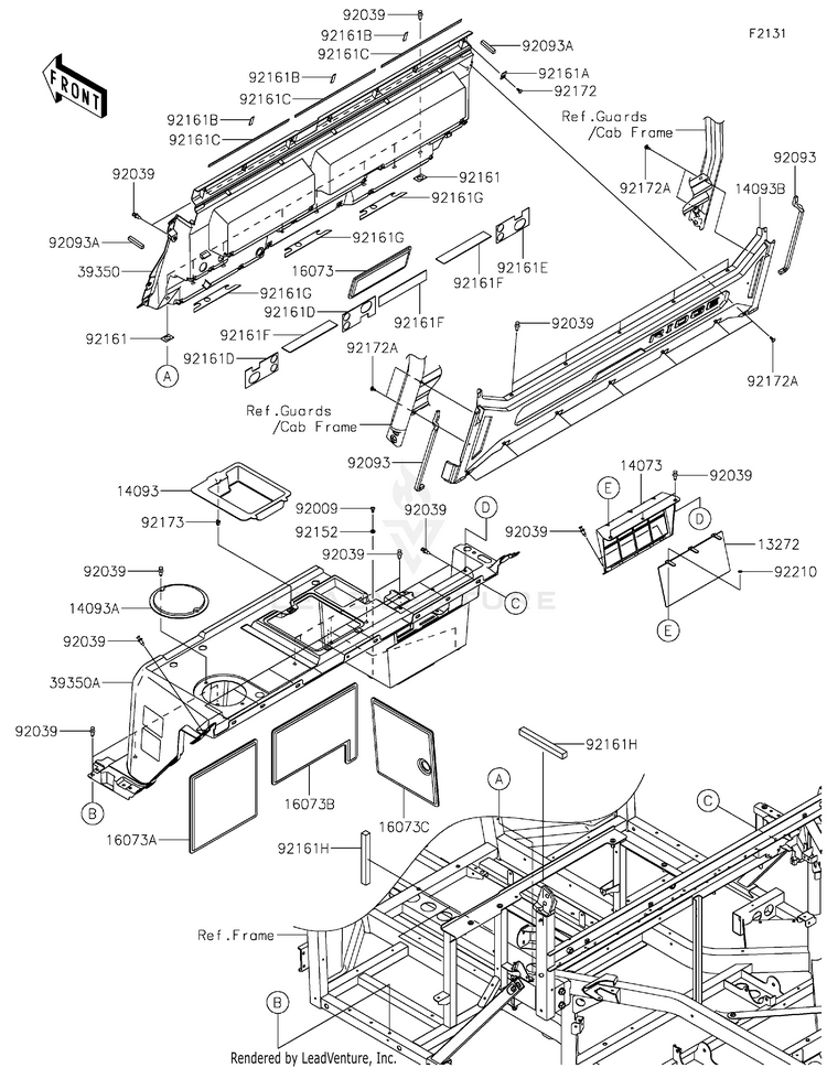 Frame Fittings(Rear) Schematic