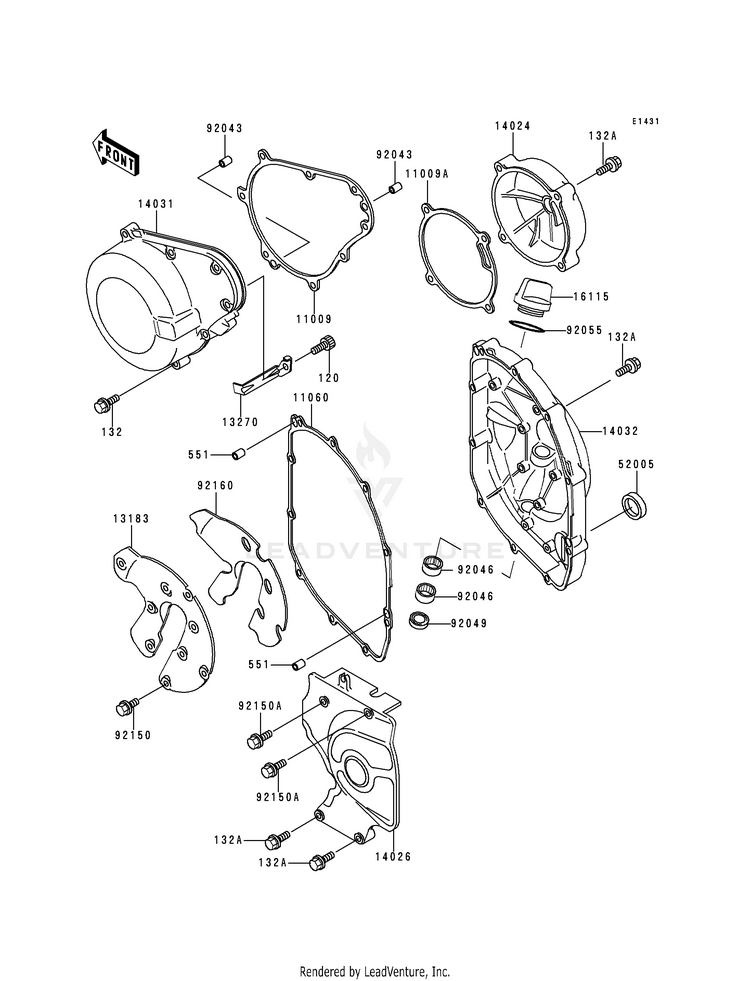 Engine Cover(S) Schematic