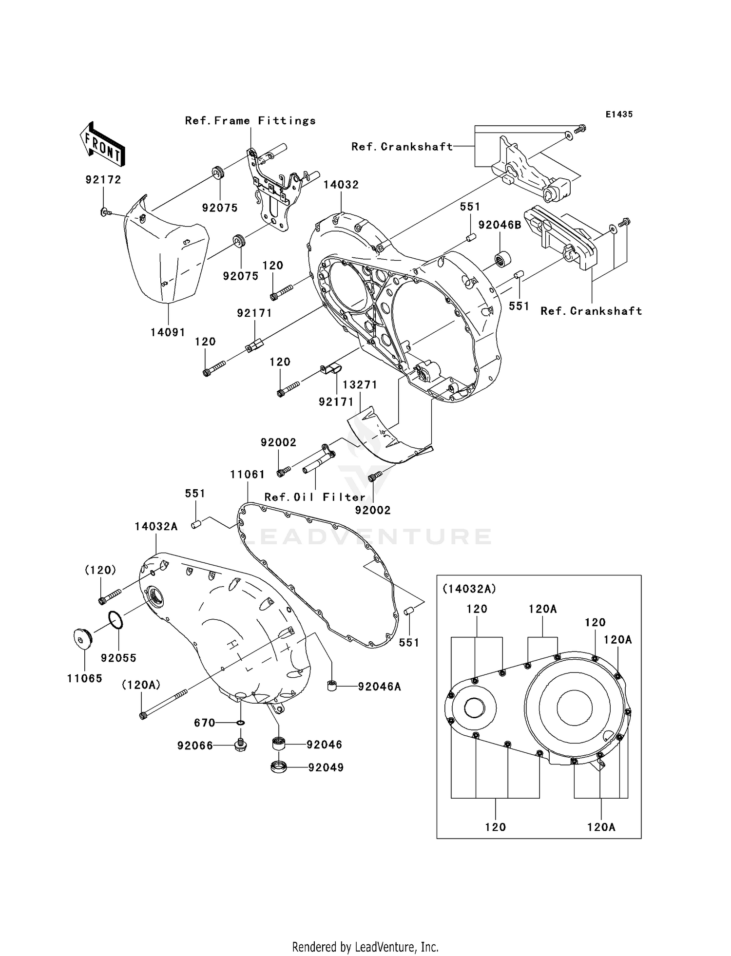 LEFT ENGINE COVER(S)