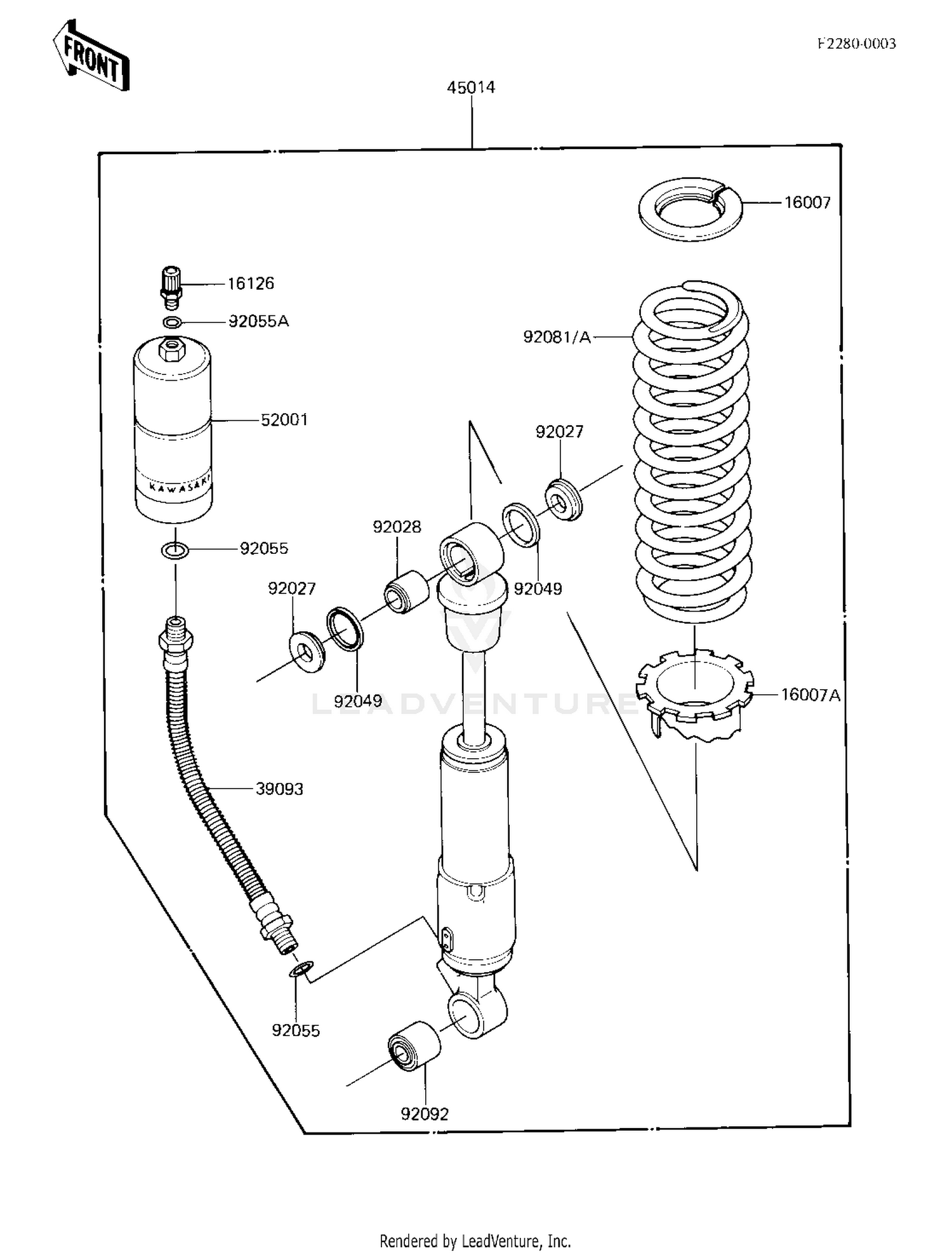 SHOCK ABSORBER (F/NO.007284-)