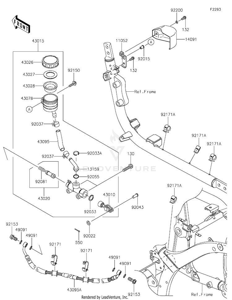 Rear Master Cylinder Schematic