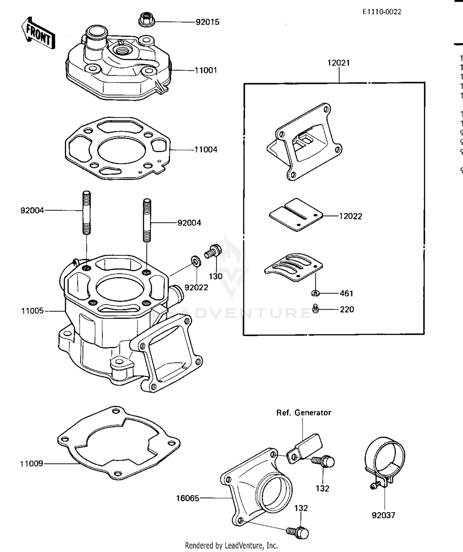 CYLINDER HEAD/CYLINDER/REED VALVE