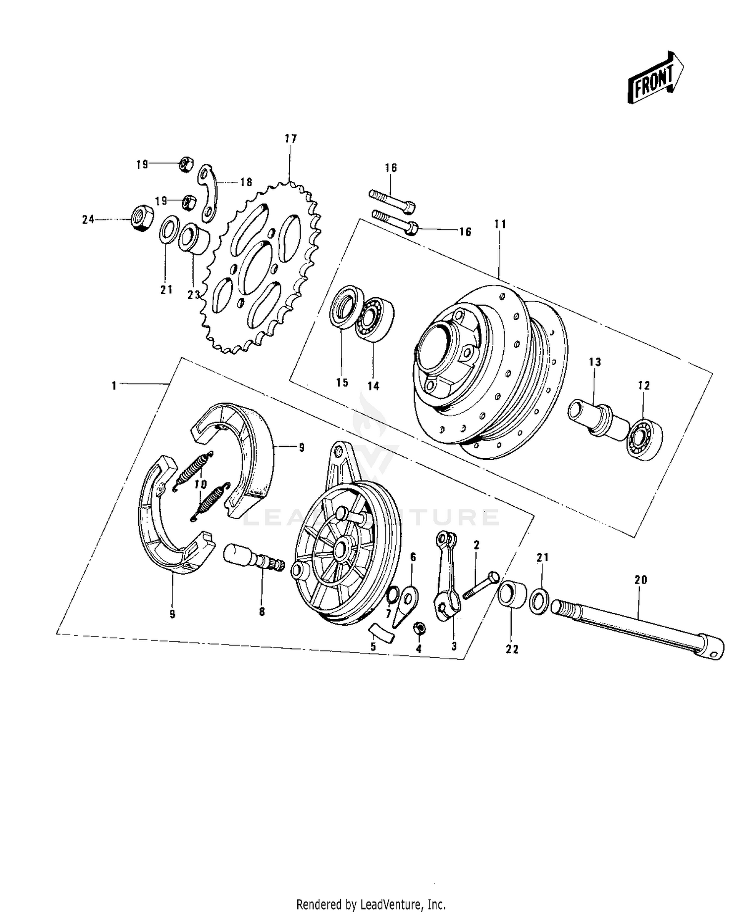 REAR HUB/BRAKE