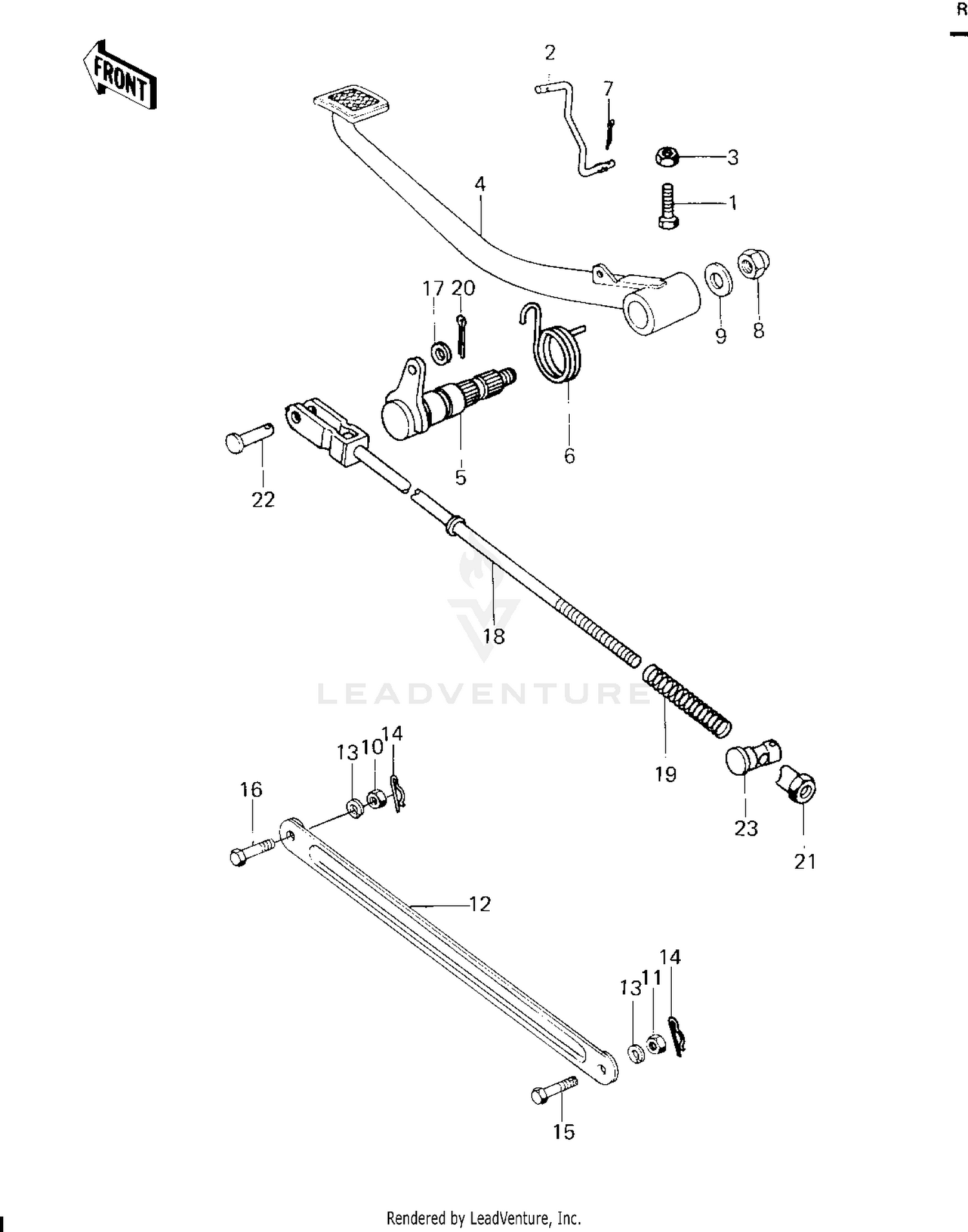 BRAKE PEDAL/TORQUE LINK