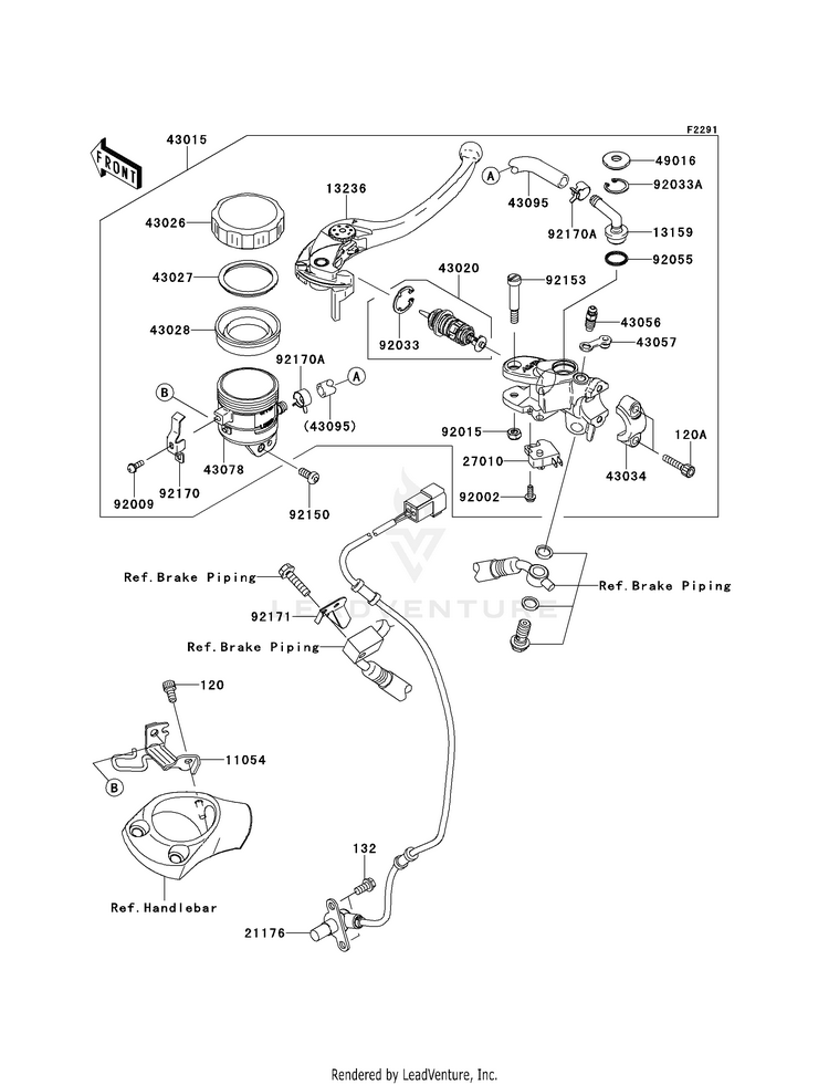 Front Master Cylinder Schematic