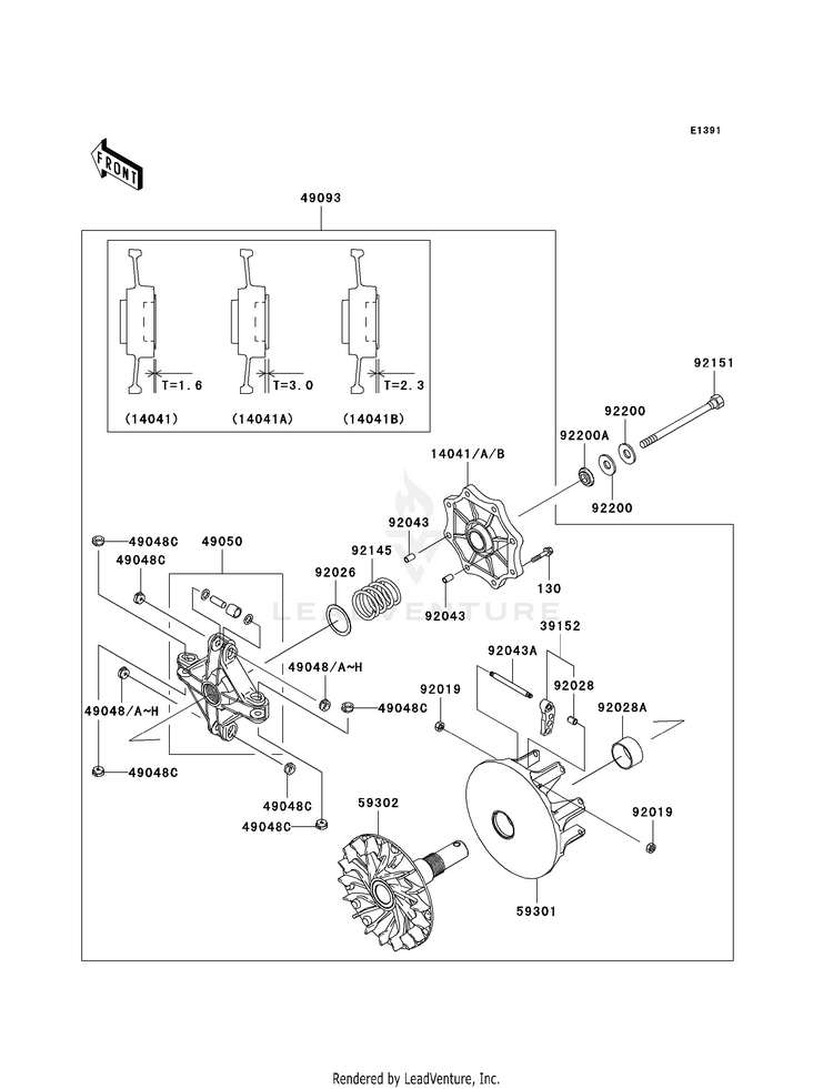 Drive Converter KVF360AAF Prairie 360 4X4 (2010) Schematic