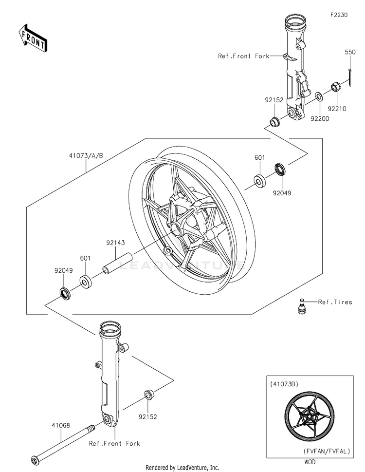 Front Wheel Schematic
