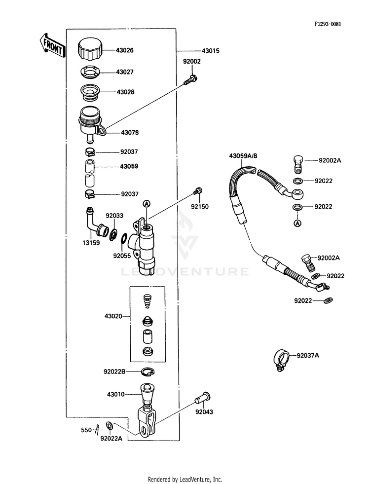 Rear Master Cylinder Schematic