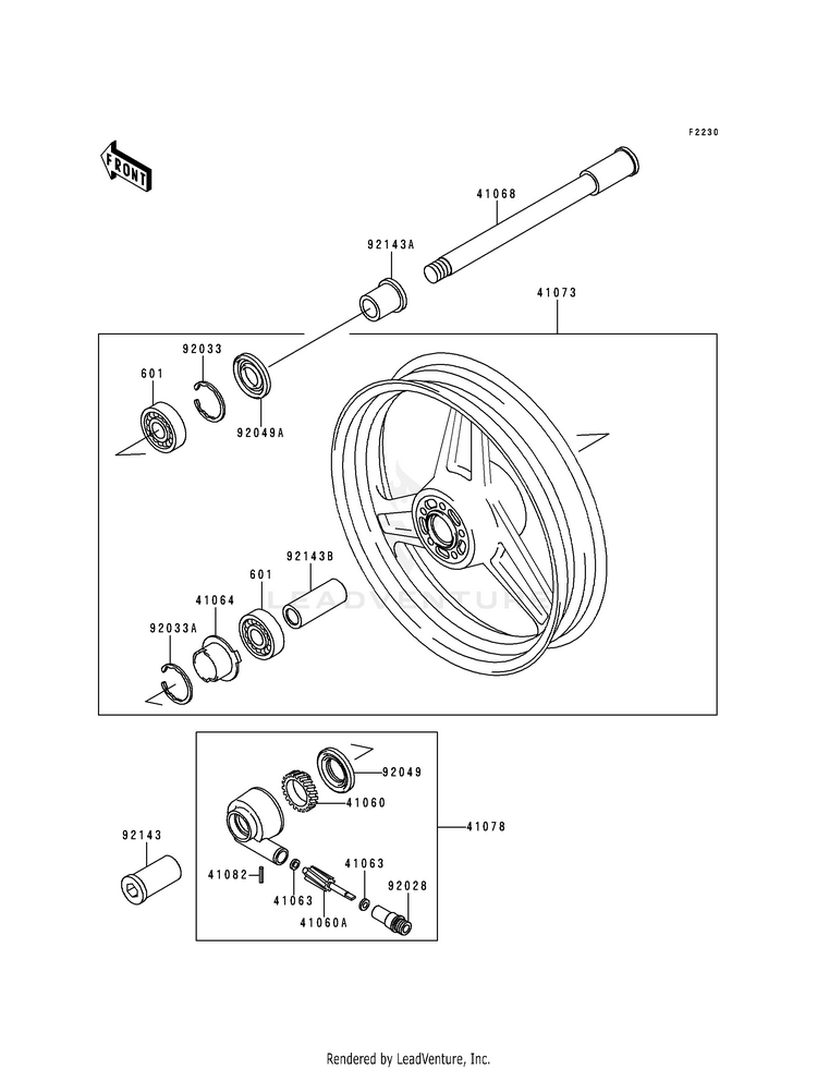 Front Hub Schematic